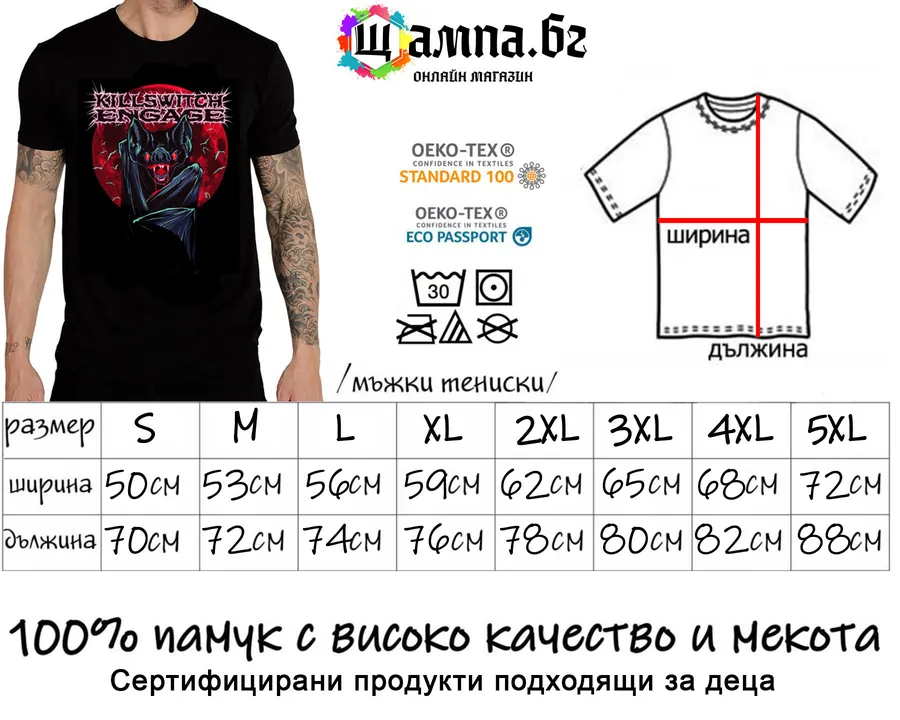 Таблица с размери